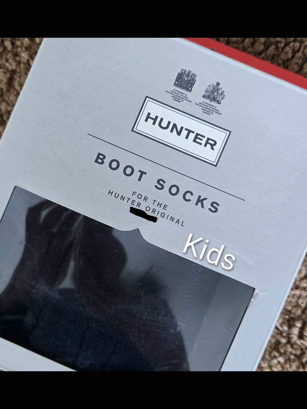 Hunter Kids Black Boot Socks Pack
